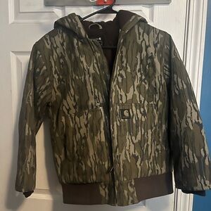 Carhartt Kids Green Camouflage Work Jacket, Size 10/12